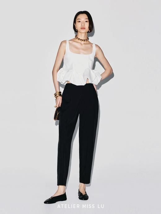 【巴黎夜骑】利落版型百搭锥形裤 商品图2