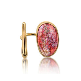 订购8周到｜House of Fou-Fin Tulip-珊瑚色 开口 戒指［土耳其设计师］