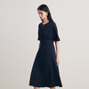 EITIE爱特爱2026春季新款简约水滴领温柔优雅收腰显瘦深蓝色连衣裙8507229 商品缩略图2