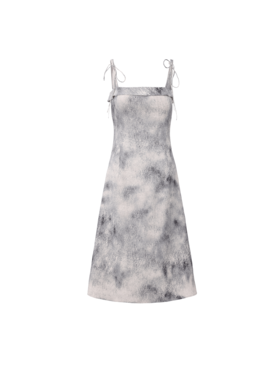 【星霜漫游】品牌定染印花吊带A字连衣裙