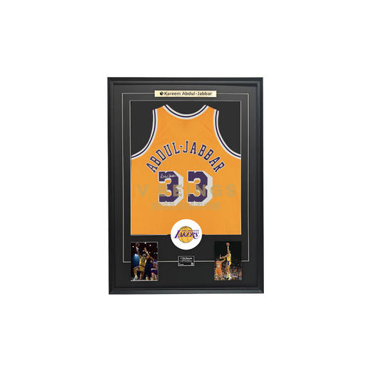 收藏系列 贾巴尔 湖人队33号黄色 亲笔签名球衣（仅支持小程序下单 约45天到货） 商品图0