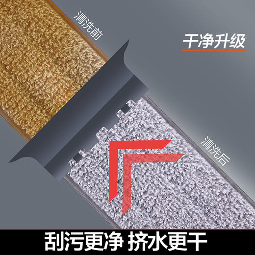 大卫免手洗平板拖把2025新款家用木地板一拖懒人地拖布拖地神器净大卫Z9-3 商品图2