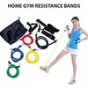 亚马逊热卖 高品质JT-003 5合1家庭健身房锻炼弹力阻力带套装 【含2个泡沫手柄、2个脚踝带、1个固定器和储物袋】 商品缩略图0