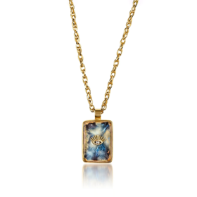 订购8周到｜House of Fou-Evil Eye-海洋色 眼睛 项链［土耳其设计师］