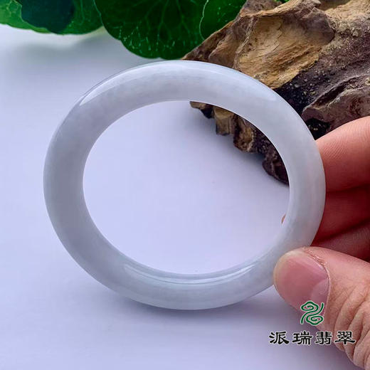 派瑞翡翠 翡翠手镯 糯种 白色 商品图1