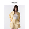 VIMAGE纬漫纪休闲纯棉翻领百搭基础宽松长袖衬衫上衣2026春季新款V2509201 商品缩略图3