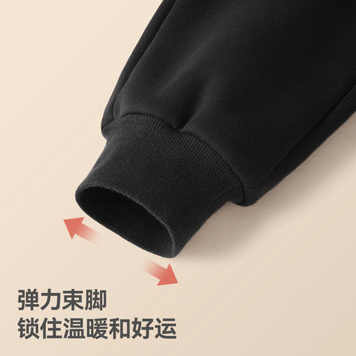 贝肽斯儿童裤子新款冬装拜年裤男女宝宝卫裤加绒保暖鸿运天马长裤 商品图7