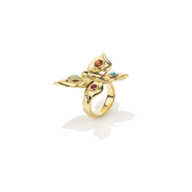 订购6个月到｜Goossens Paris-Theia-光之女神 蝴蝶 戒指［法国设计师］