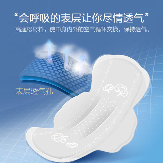 ABC卫生巾285mm*6片植萃纯棉 超薄夜用 姨妈巾 商品图3