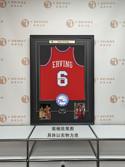 收藏系列 朱利叶斯欧文 76人6号红色 亲笔签名球衣（仅支持小程序下单 约45天到货） 商品图1