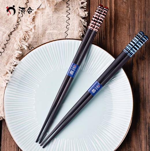 日本进口河合kakai红色条纹筷子 商品图1