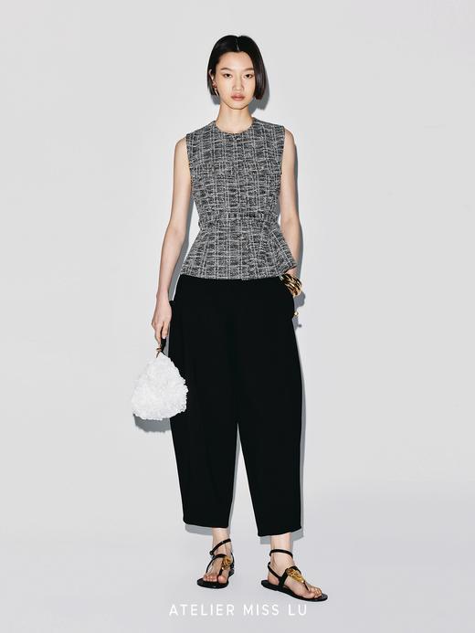 【可可小姐】小香风收腰无袖上衣 商品图4