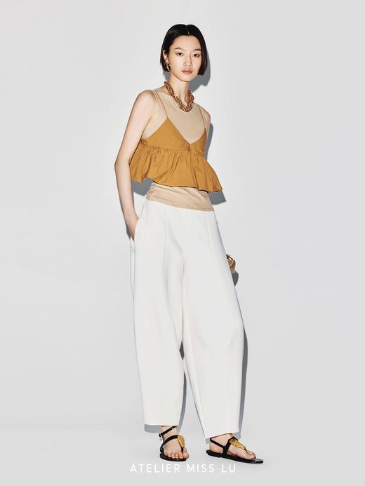 【夏日沙滩】立体下摆造型吊带上衣 商品图3