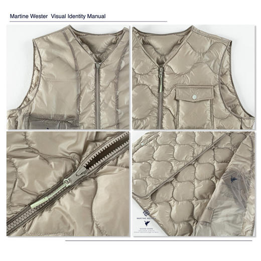 MartineWester男式无领葫芦型鹅绒背心马甲11085381 商品图5