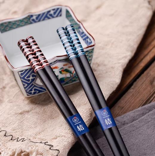 日本进口河合kakai红色条纹筷子 商品图2