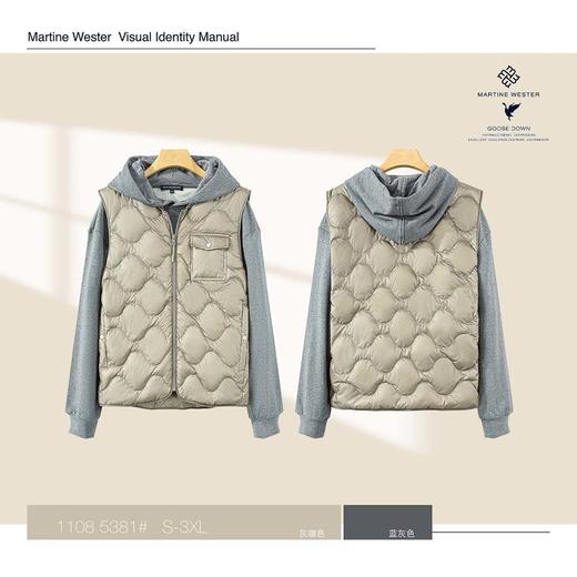 MartineWester男式无领葫芦型鹅绒背心马甲11085381 商品图3