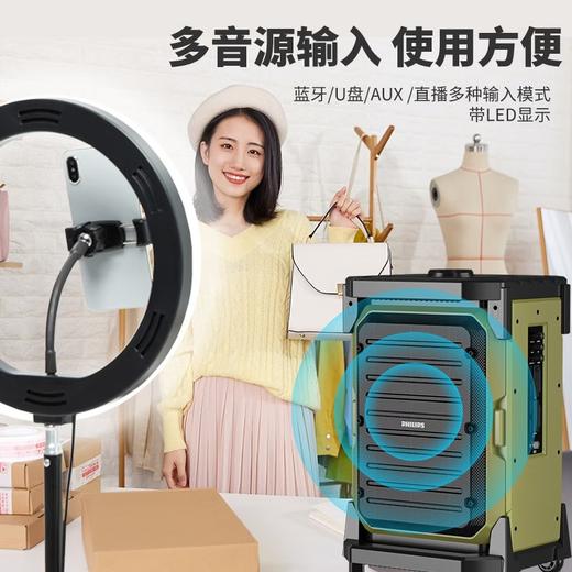 PHILIPS 飞利浦 SD80 手提拉杆移动音响 户外便携 广场舞卡拉OK音箱 商品图4