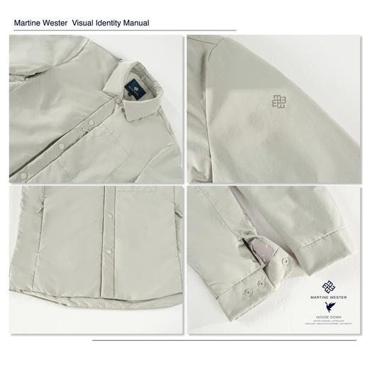 MartineWester男款平纹面料内绗线翻领鹅绒服11085386 商品图4