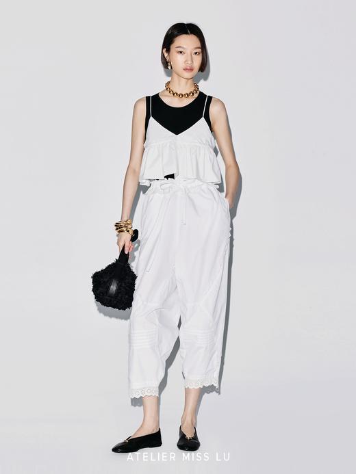 【夜幕拥抱】修身版型圆领弹力针织背心 商品图2