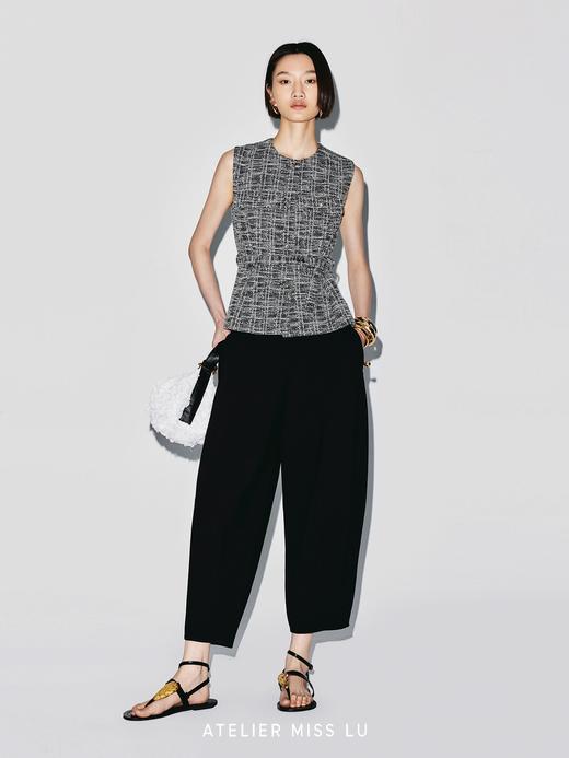 【可可小姐】小香风收腰无袖上衣 商品图1