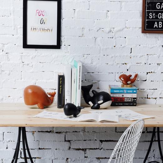 Zuny 虎鲸 海洋动物手工皮具居家摆件好看 商品图2