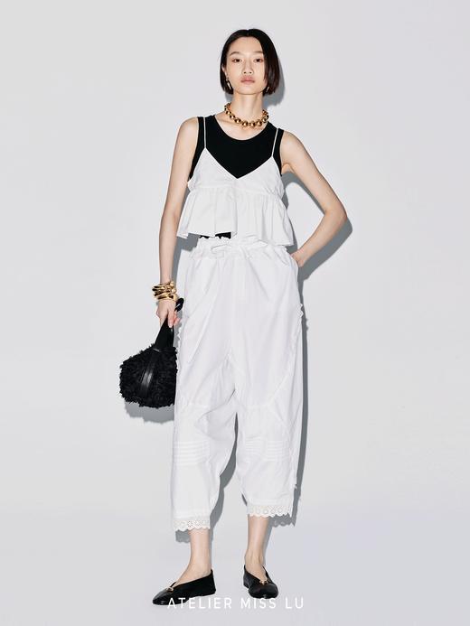 【夜幕拥抱】修身版型圆领弹力针织背心 商品图3