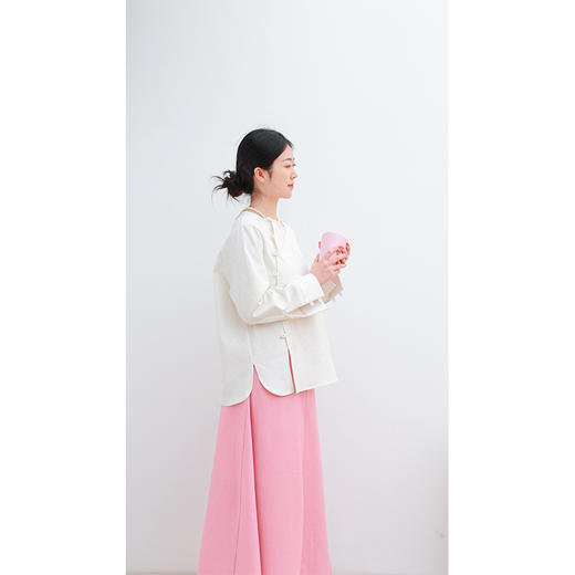 【抖音专属】新中式衬衣（25810301山矾） 商品图2