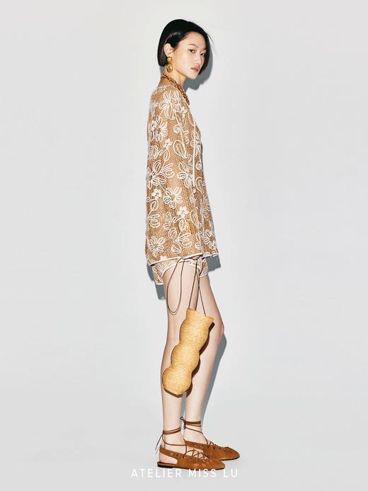 【海滨漫步】立体花卉肌理小A字短裤 商品图4