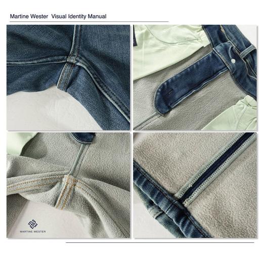 MartineWester男SLIM款直脚弹力磨毛牛仔裤11115592； 精选弹力抓绒牛仔面料 商品图7