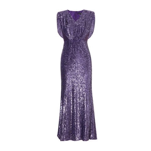 EITIE爱特爱气质V领修身高腰亮片礼服连衣裙春新款8177810 商品图11