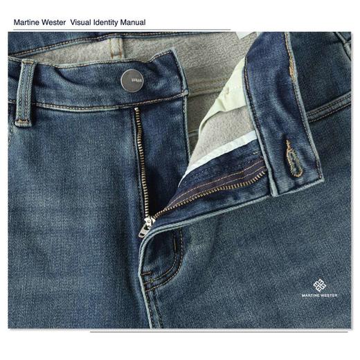 MartineWester男SLIM款直脚弹力磨毛牛仔裤11115592； 精选弹力抓绒牛仔面料 商品图6