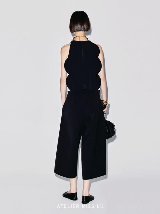 【仲夏夜曲奇】半圆波浪廓形无袖直身上衣 商品图4