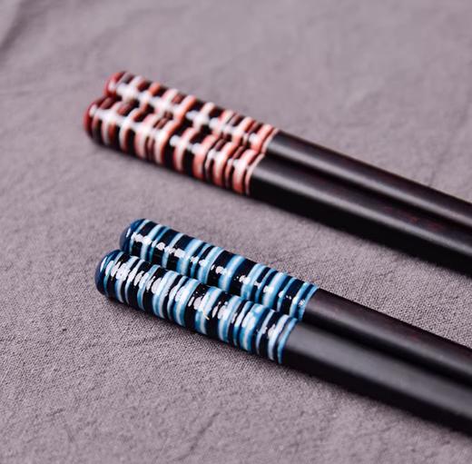 日本进口河合kakai红色条纹筷子 商品图5