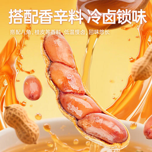【鲜食新品】几多全鸡汤卤花生 160g  老母鸡高汤鲜卤  回味悠长 商品图3