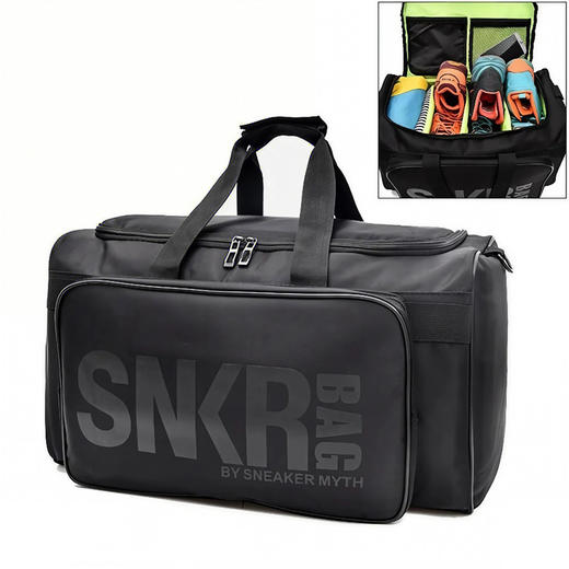 美国 大容量多隔层运动训练健身包 球鞋收纳 干湿分离防水 男士单肩手提旅行包 商品图1