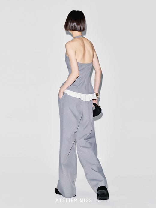 【云上圣托里尼】云朵环绕拼接削肩收腰露背马甲 商品图4