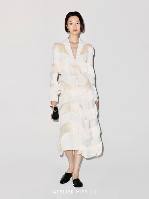 【流光潮汐】不规则流苏环绕摩登西装外套 商品图1