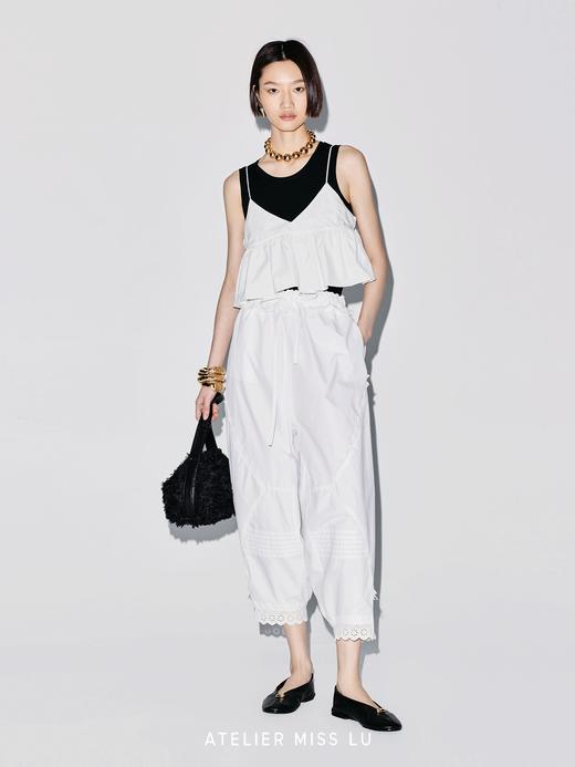 【夜幕拥抱】修身版型圆领弹力针织背心 商品图1