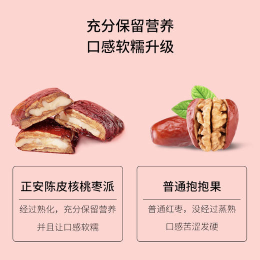 正安国货·陈皮核桃枣派   陈皮红枣夹核桃 无核红枣 250g 商品图6