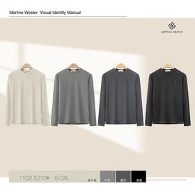 MartineWester男式加厚德绒圆领长袖打底衫11025313