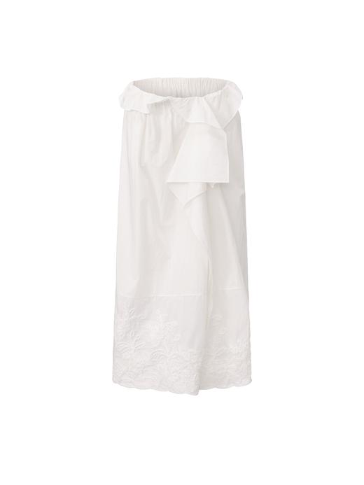 【云朵情书】飘片设计立体刺绣肌理拼接半裙 商品图0