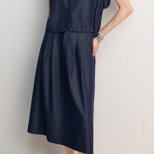 EITIE爱特爱高腰a字显瘦百搭时尚半身裙2026春季新款8506208 商品图3