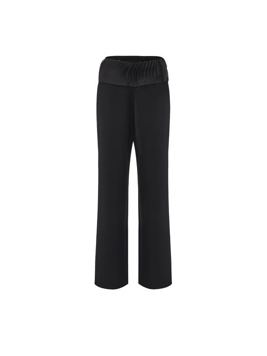 【夜光叠影】层叠半圆薄纱拼接垂感长裤 商品图0