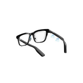 夸克 AI智能眼镜 G1 黑色威灵顿框镜架2+64GB 智能眼镜实时翻译千问AI对话助手运动相机拍照高清拍摄眼镜可换电池