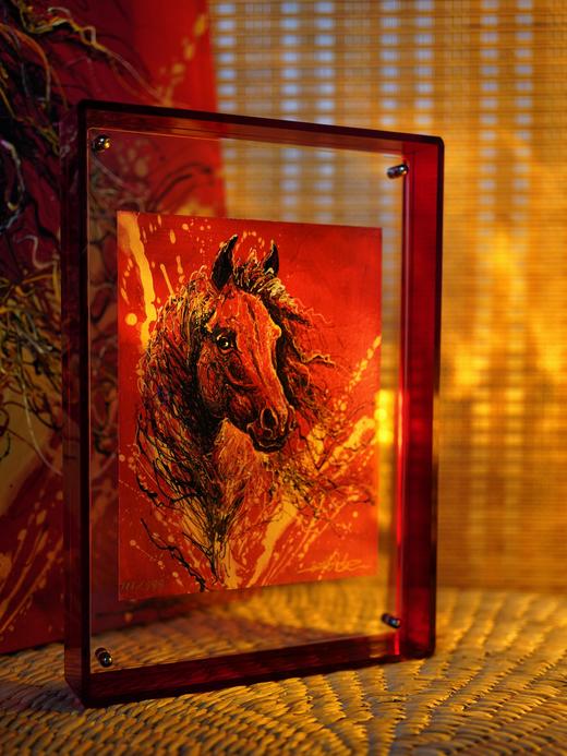 郭佳杰《赤兔》版画摆台 商品图1