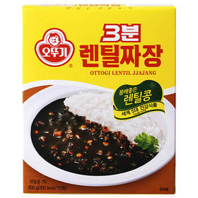 不倒翁3分扁豆炸酱200g오뚜기 3분 렌틸콩짜장