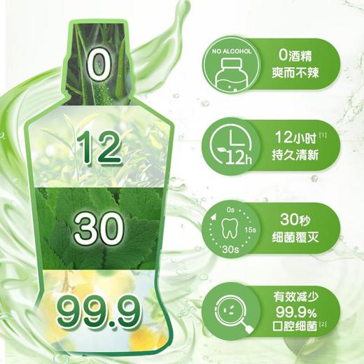 高露洁 茉莉绿茶味漱口水500ml*2/组 商品图5