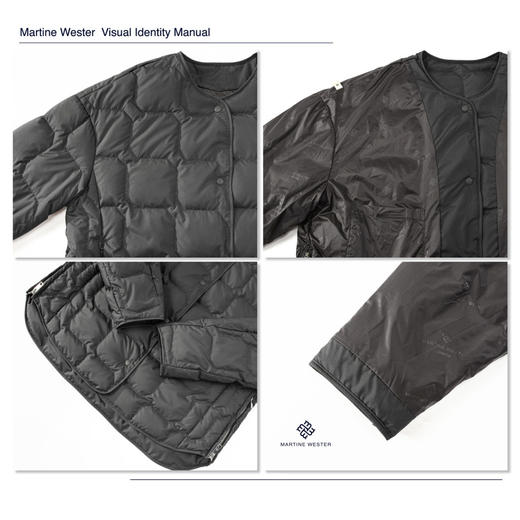 MartineWester女款侧拉链落肩无领鹅绒服11383890 商品图3