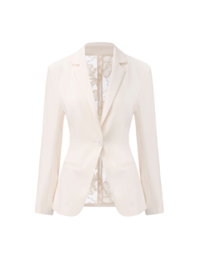 【圣托里尼清晨】蕾丝拼接露背V领收腰西装