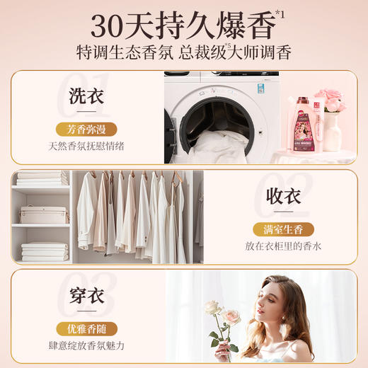 SukGarden蔬果园天然香乌木玫瑰柔护洗衣液（袋装）-500g 商品图5